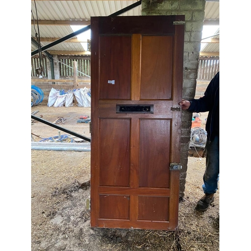 110 - WOODEN FRONT DOOR  + VAT