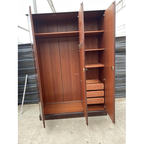 2930 - A STAG MINSTREL THREE DOOR WARDROBE, 59