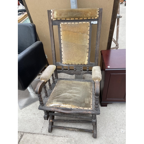 2938 - AN AMERICAN ROCKING CHAIR