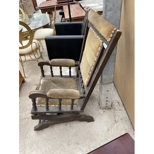 2938 - AN AMERICAN ROCKING CHAIR