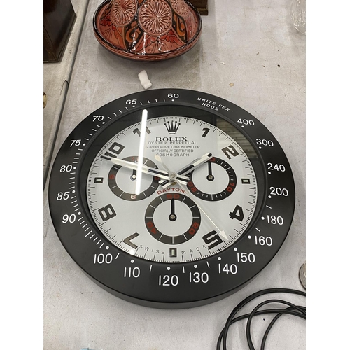 136 - A DEALERS WALL CLOCK