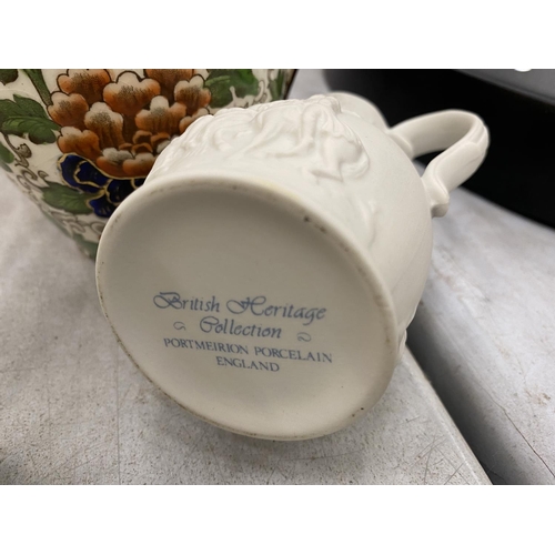 137 - A VINTAGE CHINA TEASET WITH BLUE CROSSED SWORD MARK TO THE BASE (POSSIBLY MEISSEN) TO INCLUDE A TEAP... 