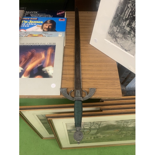 181 - A SPANISH ENGRAVED SWORD