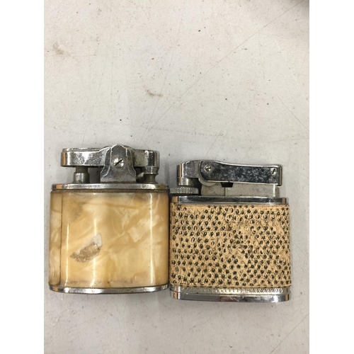 265A - SIX VINTAGE RONSON LIGHTERS