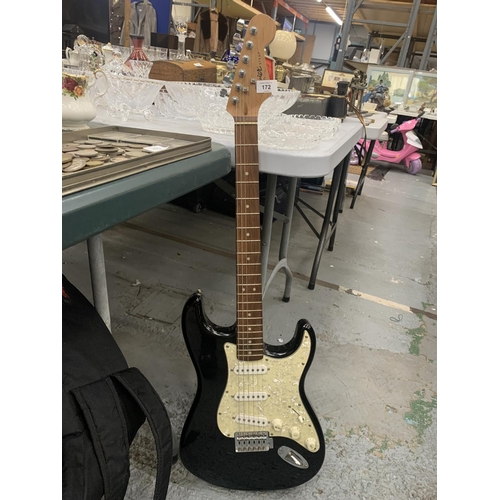 172 - A SQUIER FENDER STRAT ELECTRIC GUITAR