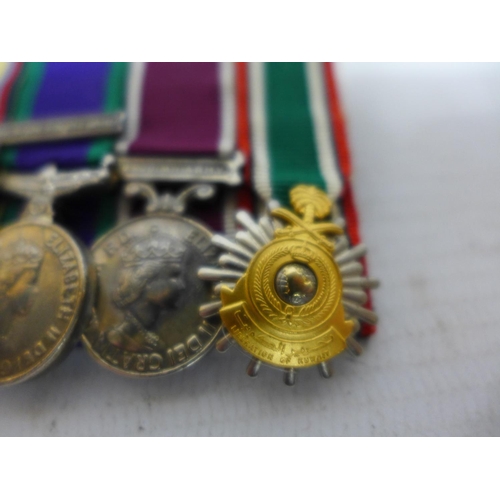 532A - A GROUP OF SIX QUEEN ELIZABETH IRAQ WAR MINIATURE MEDALS, COMPRISING MILITARY CROSS, GENERAL SERVICE... 