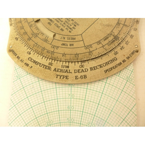 537A - A U.S. AIRFORCE CASED COMPUTER AERIAL DEAD RECKONER TYPE E6B