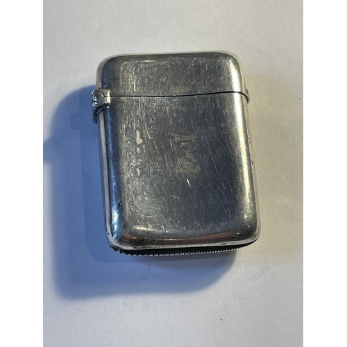 97 - A HALLMARKED SILVER VESTA CASE