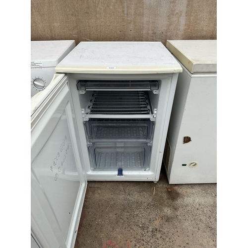 2304 - A WHITE HOTPOINT UNDERCOUNTER FREEZER