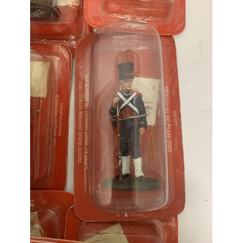 567 - A LARGE COLLECTION OF DEL PRADO MILITARY FIGURES IN BLISTER PACKS