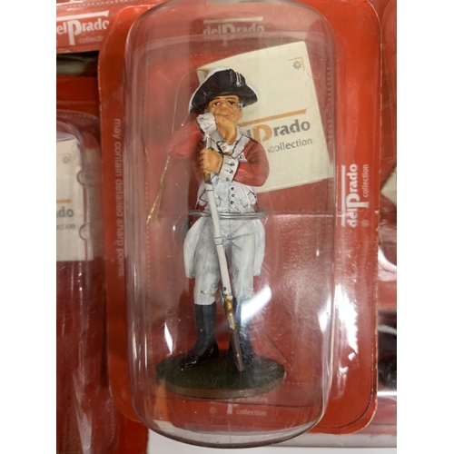 567 - A LARGE COLLECTION OF DEL PRADO MILITARY FIGURES IN BLISTER PACKS