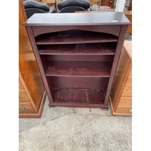 2785 - A MAHOGANY FOUR TIER BOOKCASE