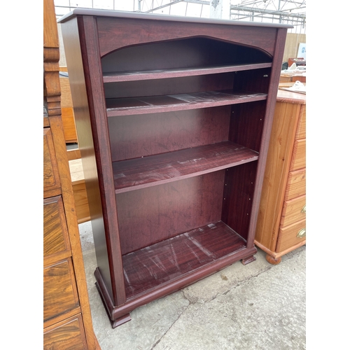 2785 - A MAHOGANY FOUR TIER BOOKCASE