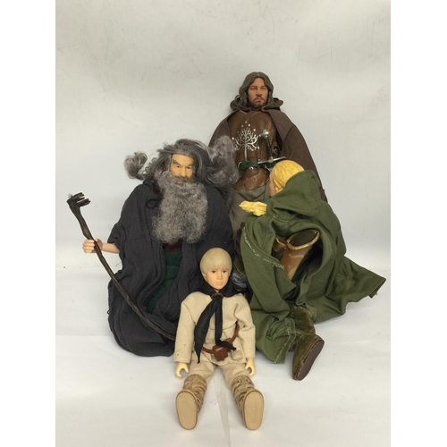 323 - FOUR LARGE LORD OF THE RINGS FIGURES