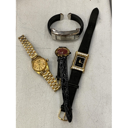 188 - FOUR FASHION WRISTWATCHES TO INCLUDE JOAN RIVERS