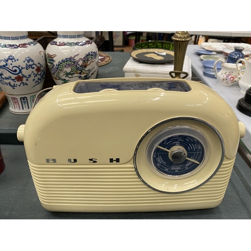 195 - FOUR VINTAGE RADIOS TO INCLUDE BUSH AND SONY