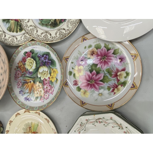 209 - A QUANTITY OF ITEMS TO INCLUDE CABINET PLATES, VINTAGE CHINA CUPS, ETERNAL BEAU PLATES, A BUNNYKINS ... 