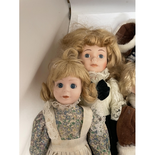 347 - SEVEN VINTAGE DOLLS