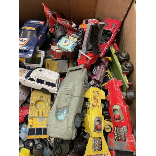 399 - A LARGE QUANTITY OF PLAYWORN DIE-CAST VEHICLES