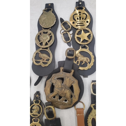 239 - A LARGE QUANTITY OF VINTAGE HORSE BRASSES