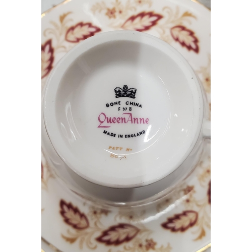 260 - A QUEEN ANNE BONE CHINA PART TEA SET