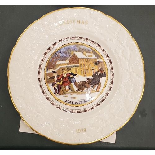 271 - FOUR 1978 COALPORT CHRISTMAS CABINET PLATES