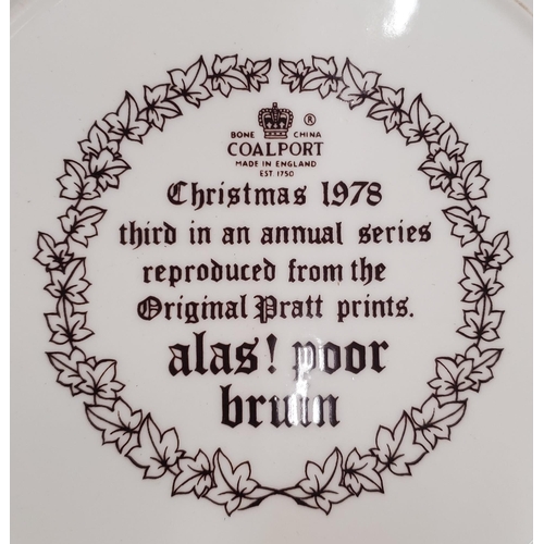 271 - FOUR 1978 COALPORT CHRISTMAS CABINET PLATES