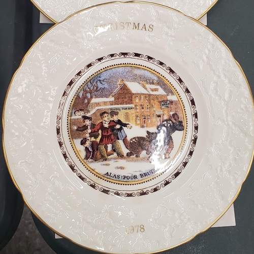 272 - FOUR 1978 COALPORT CHRISTMAS CABINET PLATES