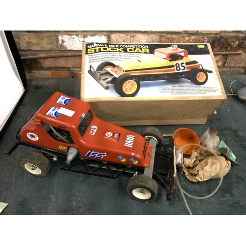 448A - A BOXED MARDAVE MKII COMPETITION STOCK CAR 1/8 SCALE MODEL RADIO CONTROLLED CAR