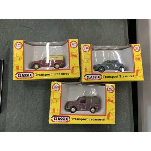 454 - FIVE BOXED CLASSIX TRANSPORT TREASURES DIECAST VEHICLES