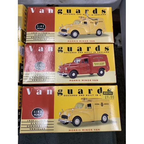 456 - SIX BOXED VANGUARDS 1:43 SCALE DIECAST MODELS