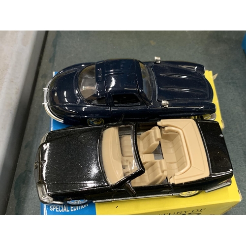 441 - TWO BOXED CORGI 'A CENTURY OF CARS' TO INCLUDE A MERCEDES 500SL ADO 4755 AND 500SL AER 1855