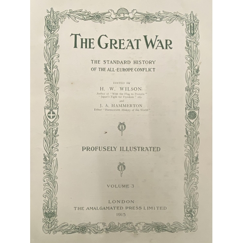 288 - THREE HARDBACK 1915 VOLUMES OF 'THE GREAT WAR'