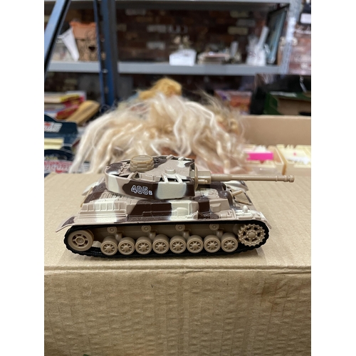 409 - A QUANTITY OF VINTAGE ARMY VEHICLES TO INCLUDE DINKY, CORGI, ETC., TANKS, TRUCKS, HELICOPTERS