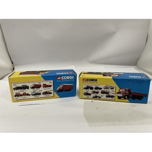 417 - TWO CORGI CLASSICS TO INCLUDE A THAMES TRADER DROPSIDE SET NO. 30201 AND A ROBSONS OF CARLISLE THAME... 