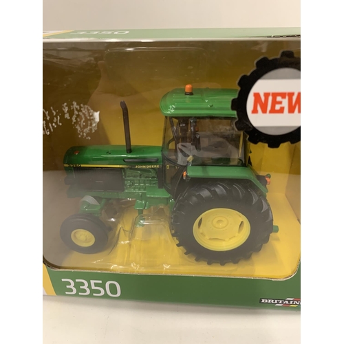 370 - A BOXED BRITAINS JOHN DEERE 3350 TRACTOR SCALE 1:32