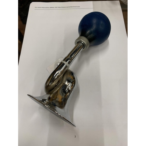 73 - A CHROME CAR HORN