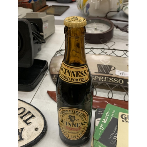 173A - VARIOUS GUINNESS RELATED ITEMS