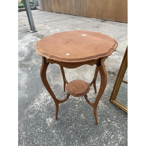 2802 - AN EDWARDIAN TWO TIER CENTRE TABLE, 23