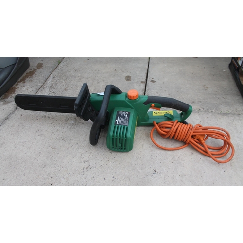 113 - HAWKSMOOR ELECTRIC CHAINSAW  NO VAT