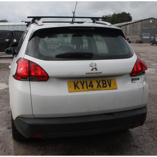 182 - PEUGOT 2008 ACTIVE E-HDI 5 DOOR DIESEL HATCHBACK KY14XBV MOT 11/04/24 ELECTRIC WINDOWS NEEDS ATTENTI... 