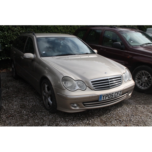 184 - MERCEDES C200 CDI SE AUTOMATIC YP05CFZ MOT 13/02/24 FIRST REG 18/04/05 NO VAT WHILST ALL DESCRIPTION... 