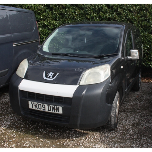 185 - PEUGOT BIPPER MANUAL 2 DOOR MOT 28/09/23 FIRST REG 2009 NO VATWHILST ALL DESCRIPTIONS ARE GIVEN IN G... 