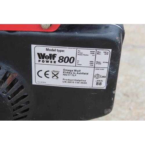 19 - WOLF POWER 800 GENERATOR  + VAT