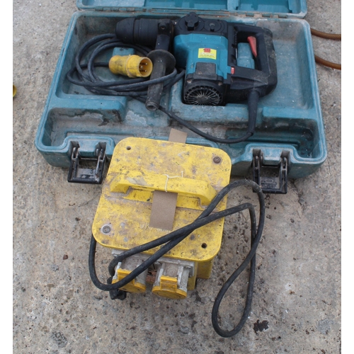 407 - 110V JUNCTION BOX, MAKITA BREAKER  NO VAT