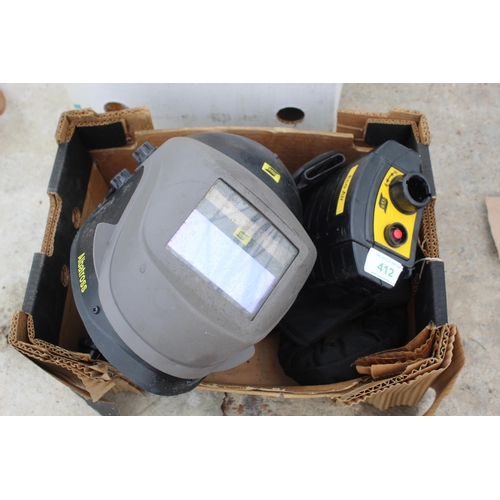 412 - ESAB ALBATROS WELDING MASK - AIR FED - NO VAT