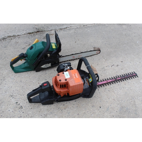 425 - PETROL HEDGECUTTER AND CHAINSAW  + VAT