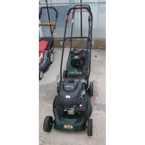 43 - WEBB DVO140 MOWER AND HAYTER ELECTRONIC BVS 153  + VAT