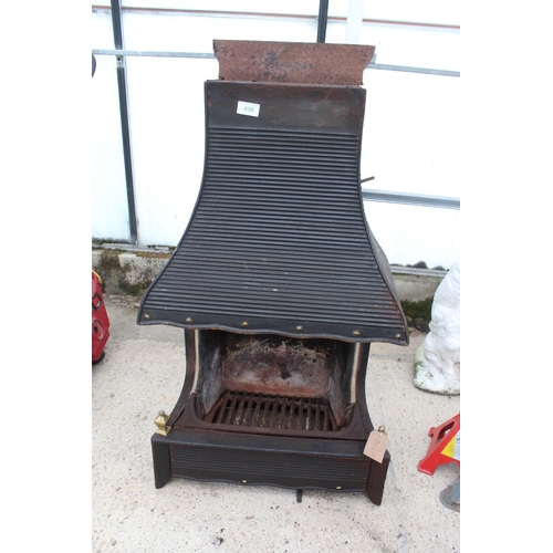 436 - CAST IRON STOVE - NO VAT