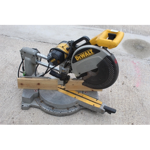 444 - DEWALT CHOP SAW  NO VAT